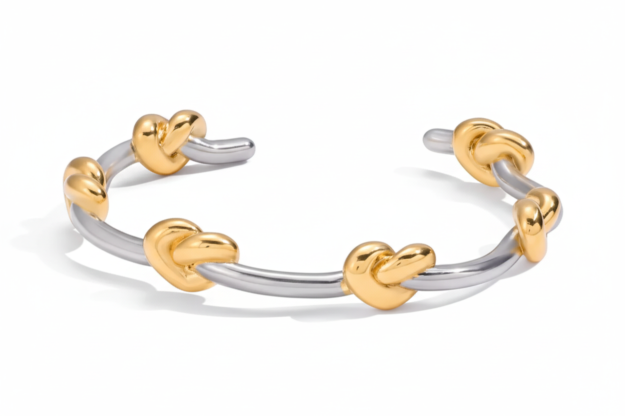 DualKnot Cuff Bracelet